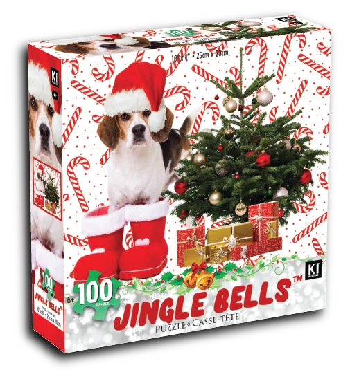 Jingle Time - Puppy at the Tree (100pcs)