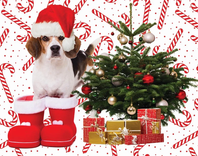 Jingle Time - Puppy at the Tree (100pcs)