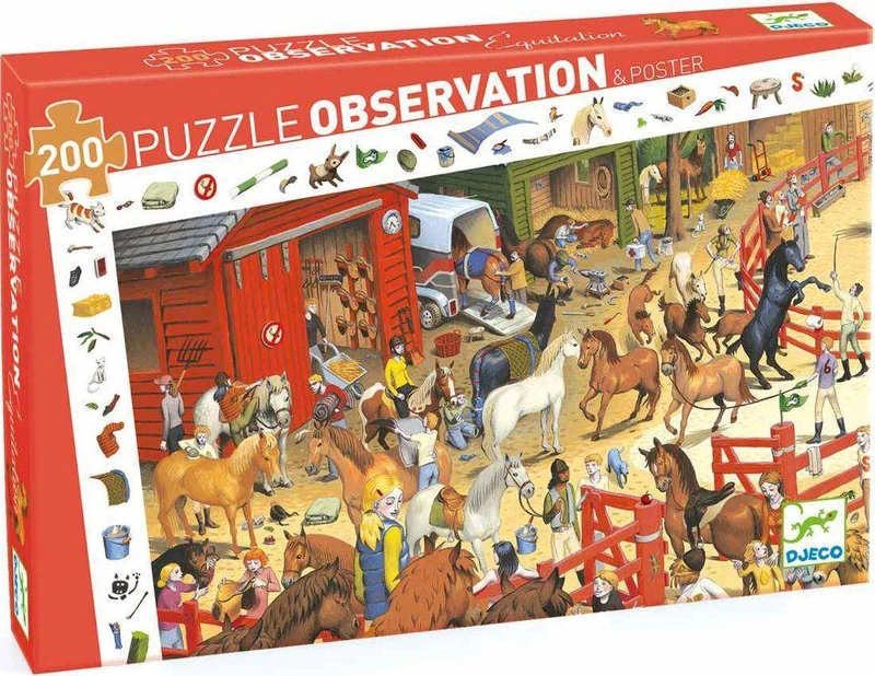 Entdeckerpuzzle: Reiterhof, 200 T.