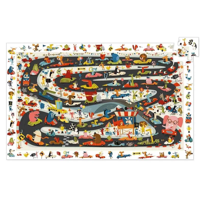Entdeckerpuzzle: Auto Ralley, 54 T.
