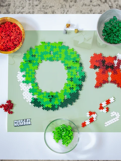 Puzzle-by-Number - Holiday Wreath (500pcs)