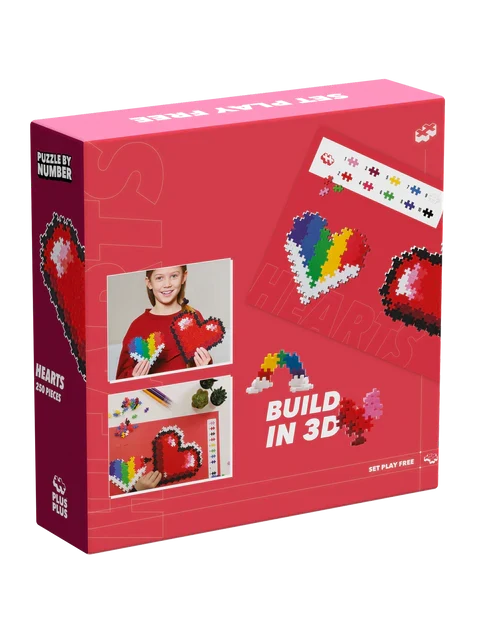 Puzzle-by-Number - Hearts (250pcs)