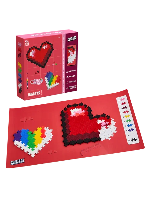 Puzzle-by-Number - Hearts (250pcs)