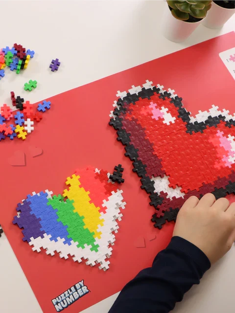 Puzzle-by-Number - Hearts (250pcs)