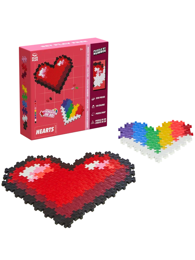 Puzzle-by-Number - Hearts (250pcs)
