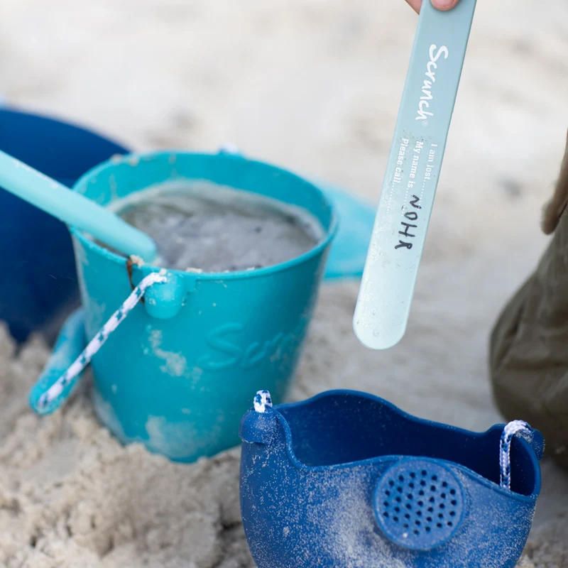 Zusammenklappbarer Eimer für Wasser und Sand – Petrol
