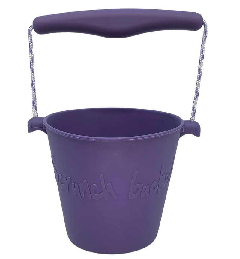 Zusammenklappbarer Eimer für Wasser und Sand – Violett