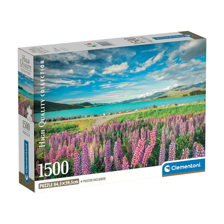 Lupins at Lake Tekapo (1500pcs)