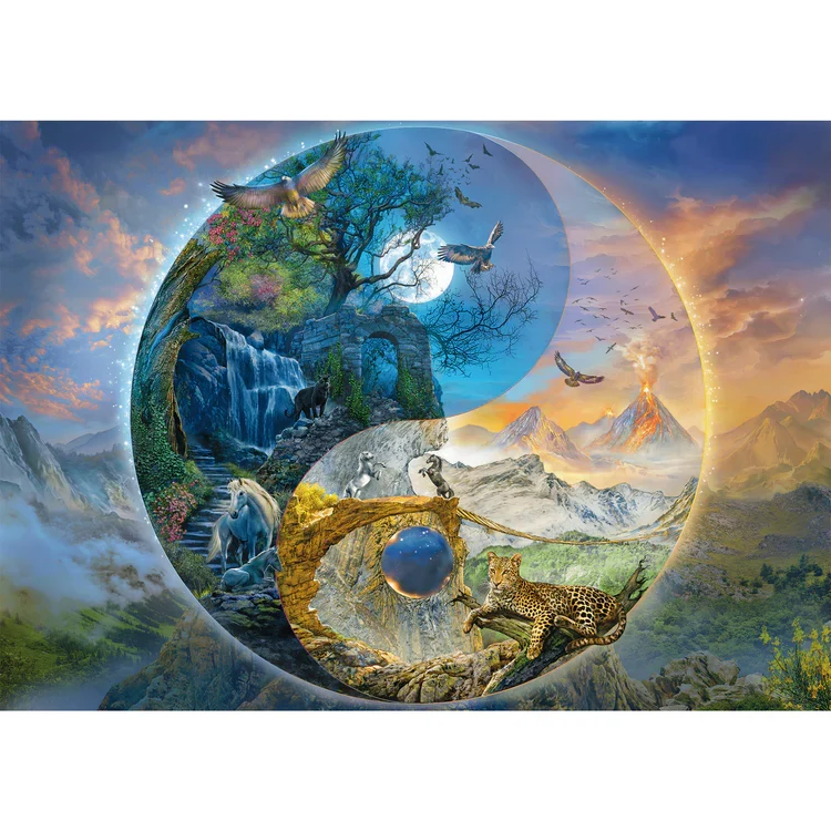 Yin & Yang - Mountain Worlds, Silvia Christoph (1000pcs)
