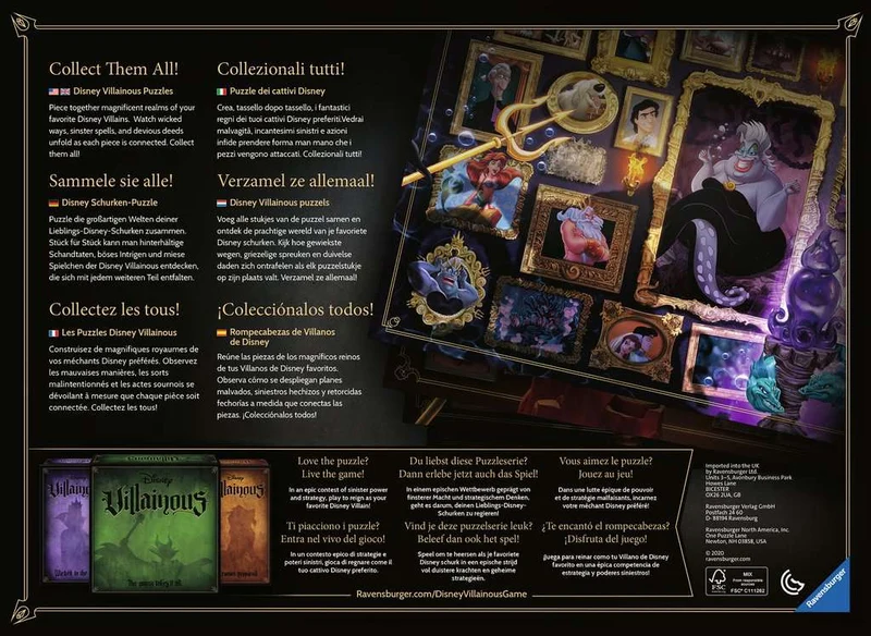 PFG Ravensburger Disney Villainous: Hades (1000pcs) (Usage/Used - PUZZLES FOR GOOD)