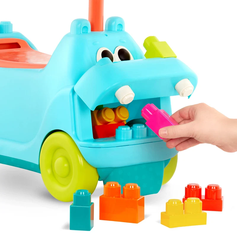 Rutschfahrzeug mit Klötzen – Nilpferd – Locbloc Hippo