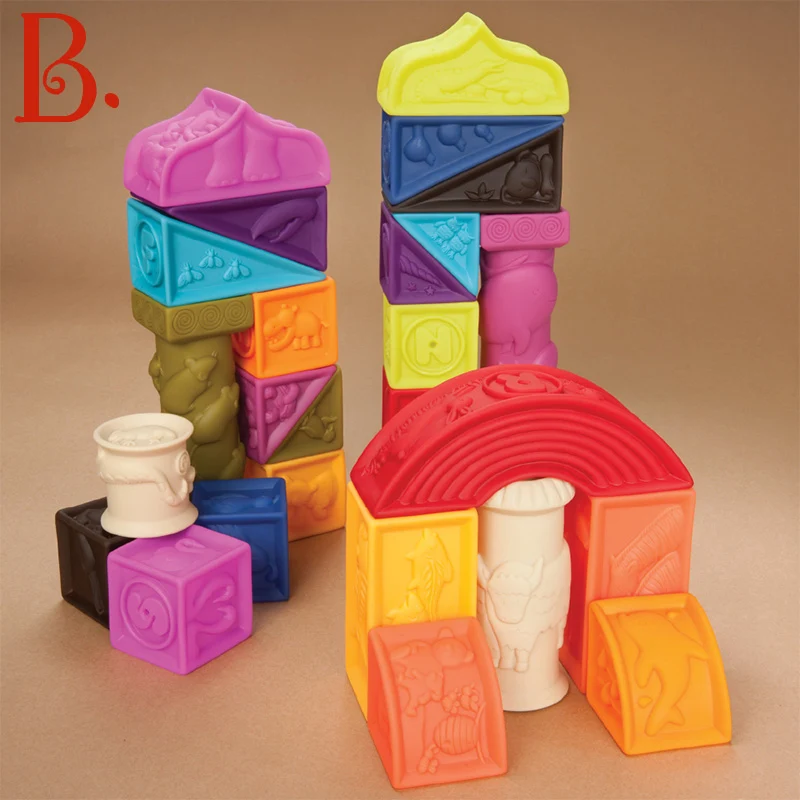 Weiche Bausteine Elemenosqueeze – großes Set