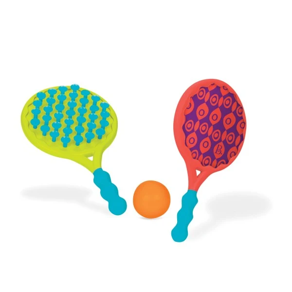 Set mit doppelseitigen Schlägern und Ball – Beach Boppers