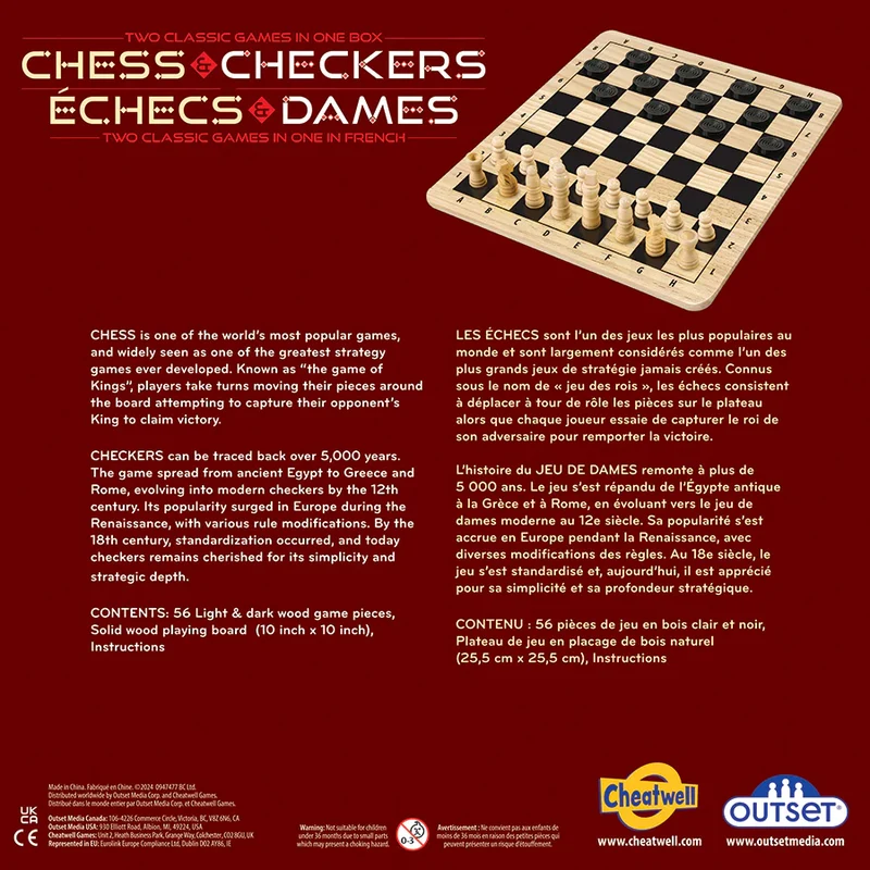 Chess & Checkers (Wood)