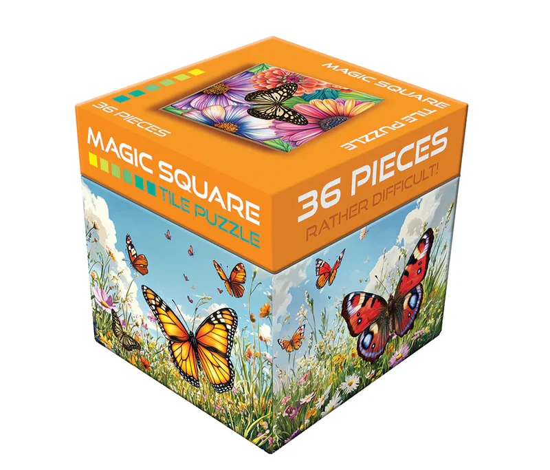 Magic Square Puzzle - Butterflies (36pcs)