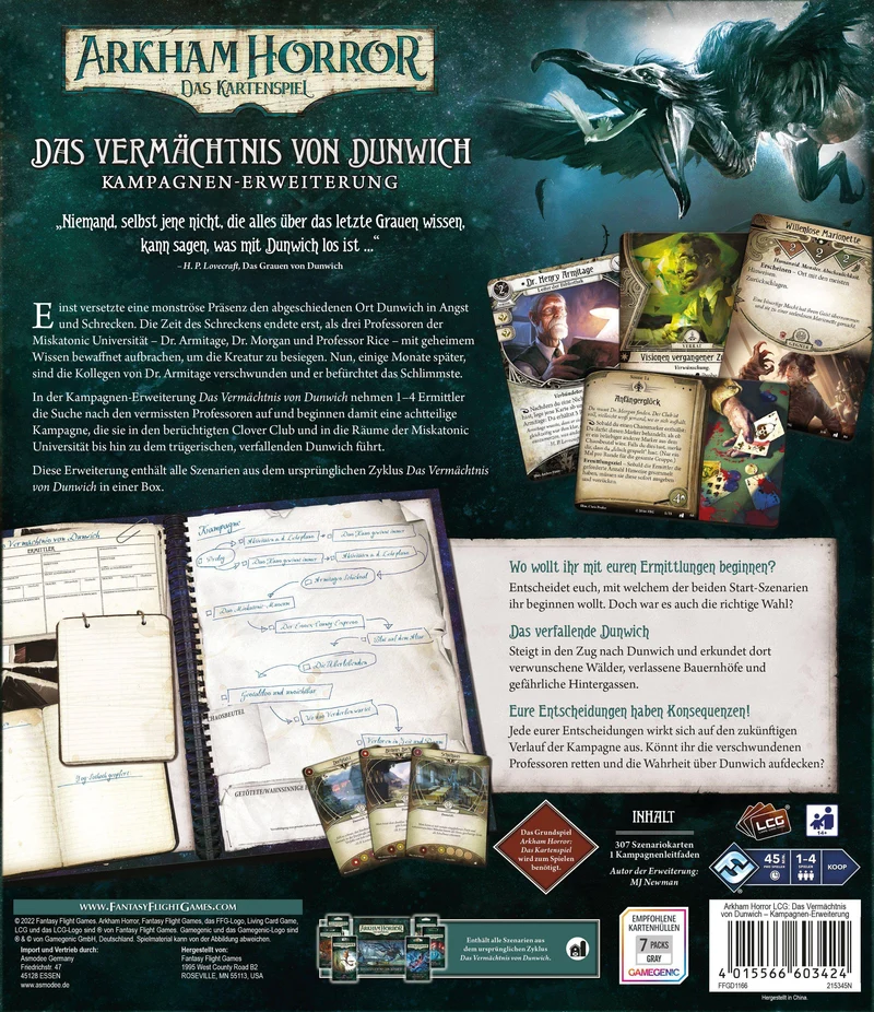 Arkham Horror LCG: Das Vermächtnis von Dunwich (Kampagnen-Erweiterung)
