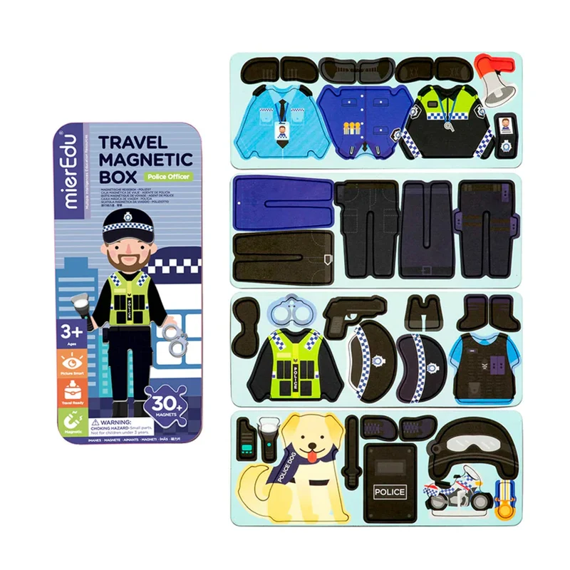 Magnetic Travel Tin - Policeman / Policier