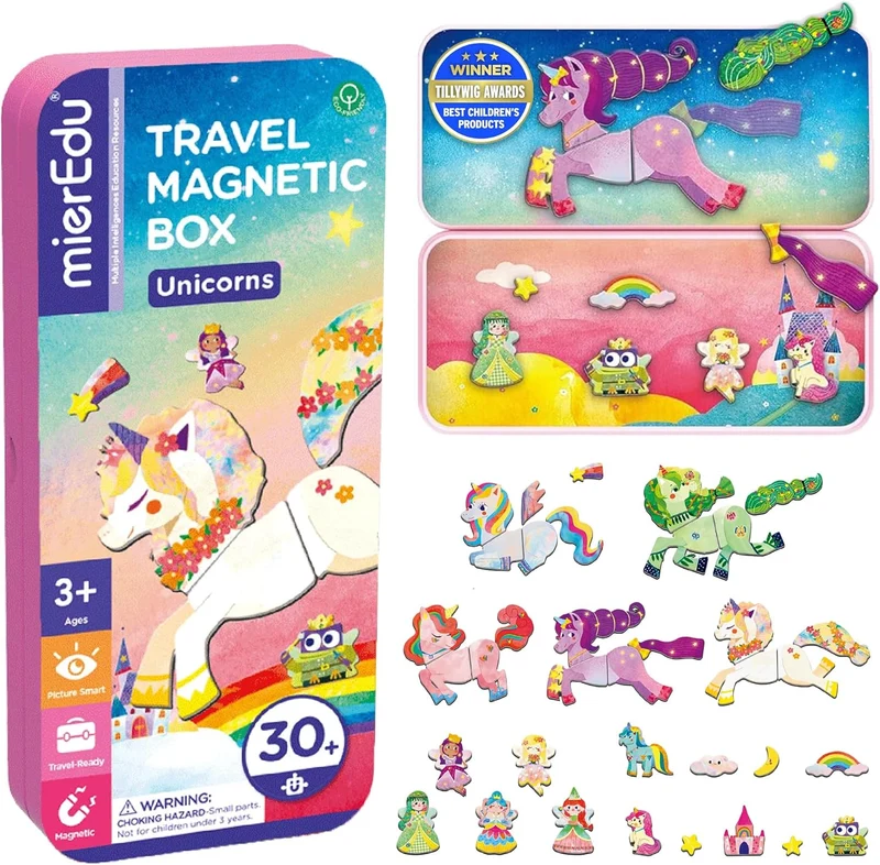 Magnetic Travel Tin - Unicorns / Licornes
