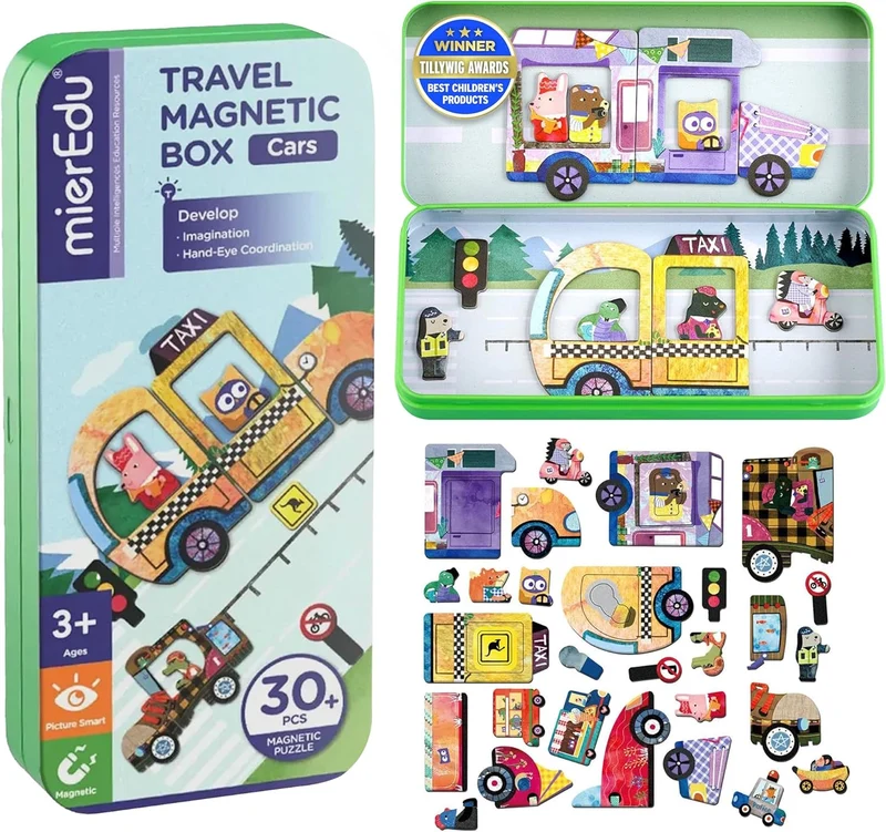 Magnetic Travel Tin - Cars / Vehicules