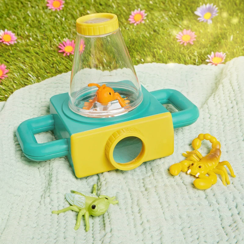 Set für kleine Insektenliebhaber mit Lupe und Aufklebern – Little Explorer