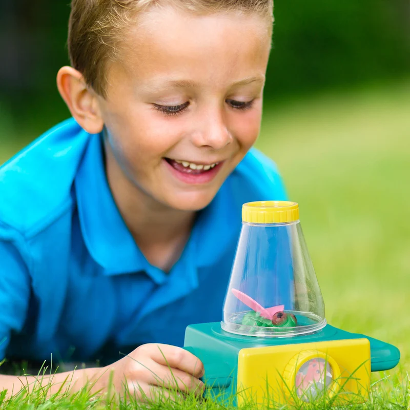 Set für kleine Insektenliebhaber mit Lupe und Aufklebern – Little Explorer