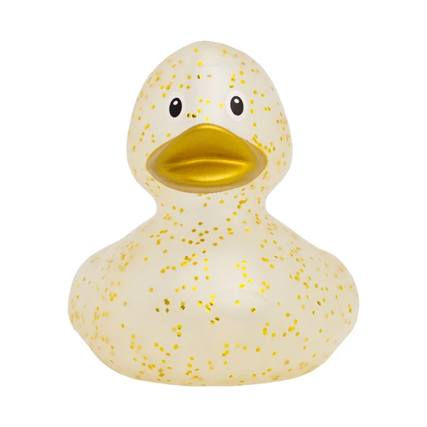 LiLaLu Badeente Konfetti Gold