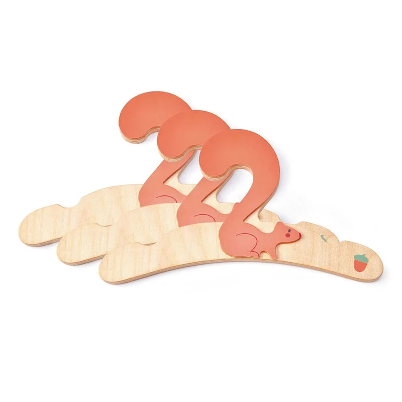 Kleiderbügel Eichhörnchen, 3x1 assortiert
