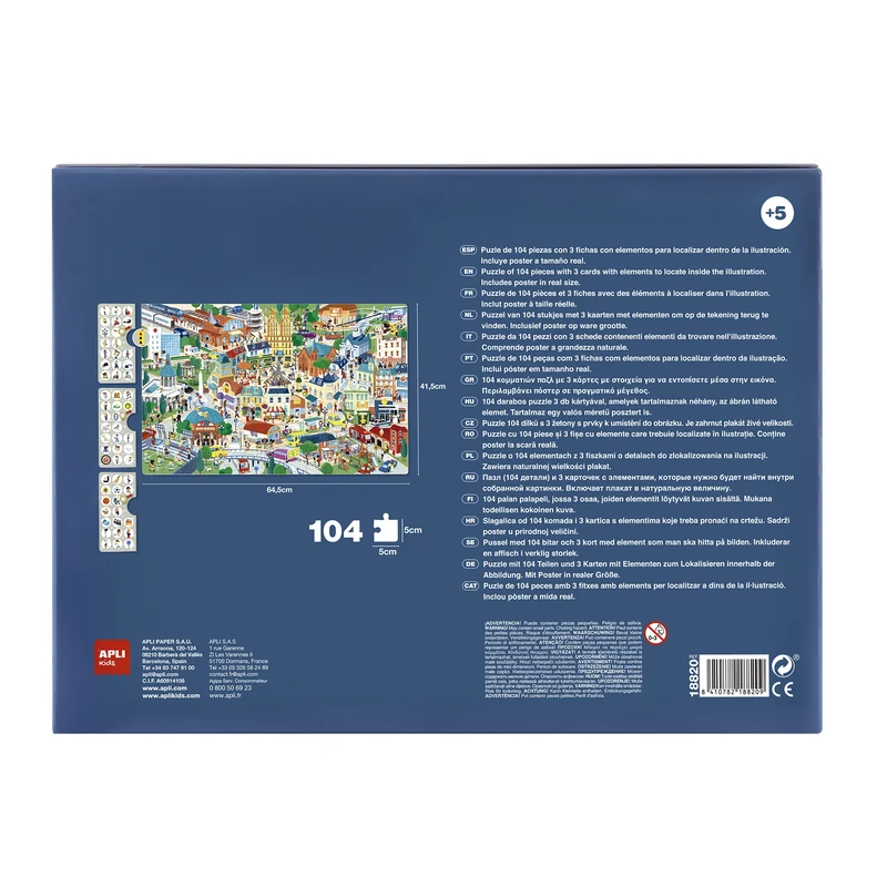 Beobachtungspuzzle – Stadt 104 Teile 5+
