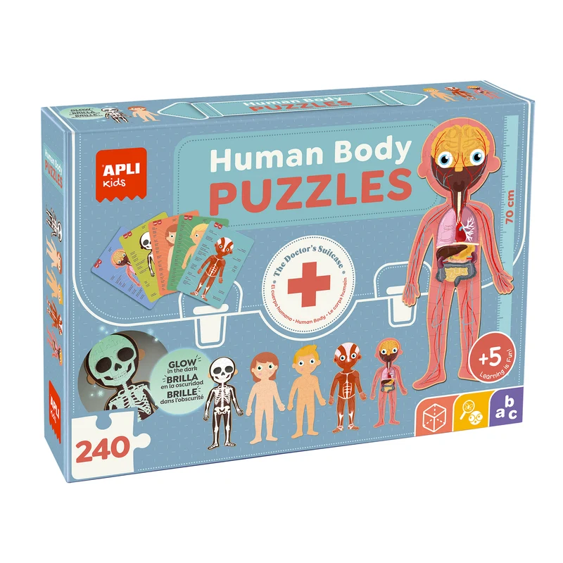 Lernpuzzle – Der menschliche Körper 5+