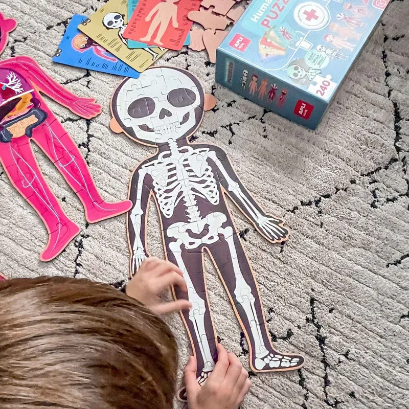 Lernpuzzle – Der menschliche Körper 5+