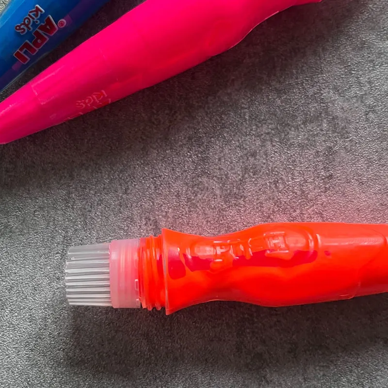 Farben in Tuben mit Pinsel – Neonfarben, 6 Stück