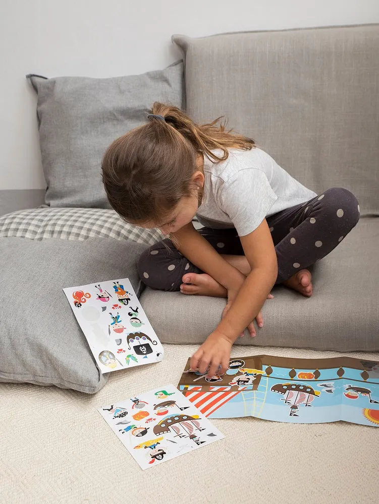 Stickerset mit 2 Platten – Piraten