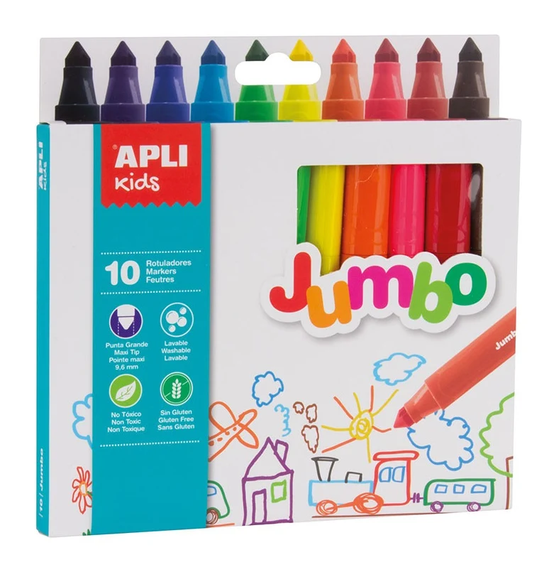Jumbo-Filzstifte – 10 Farben