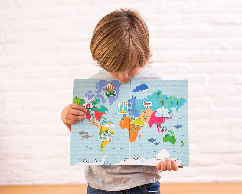 Magnetisches Puzzle – Weltkarte