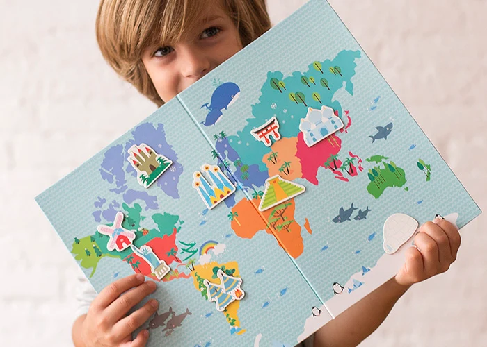 Magnetisches Puzzle – Weltkarte