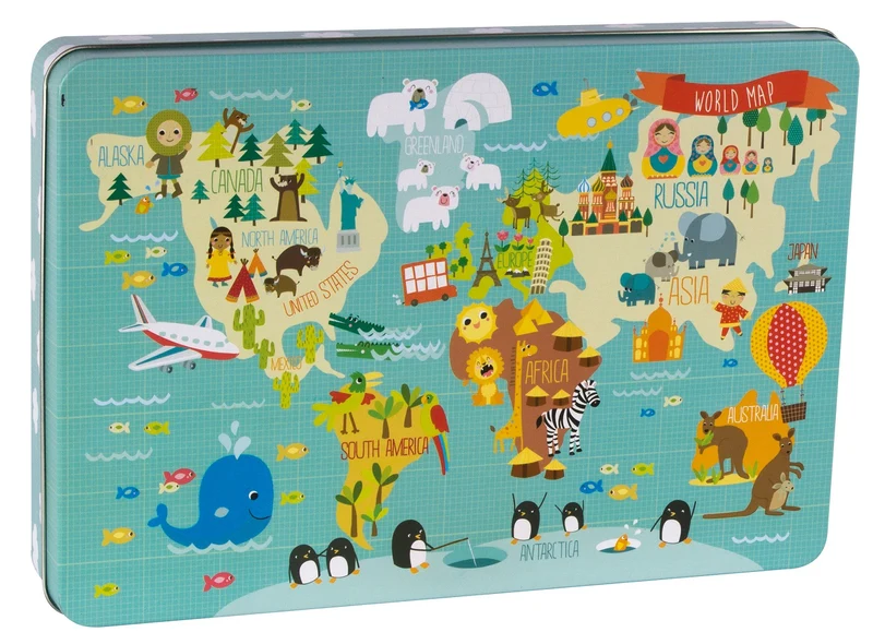 Puzzle XL – Weltkarte 3+