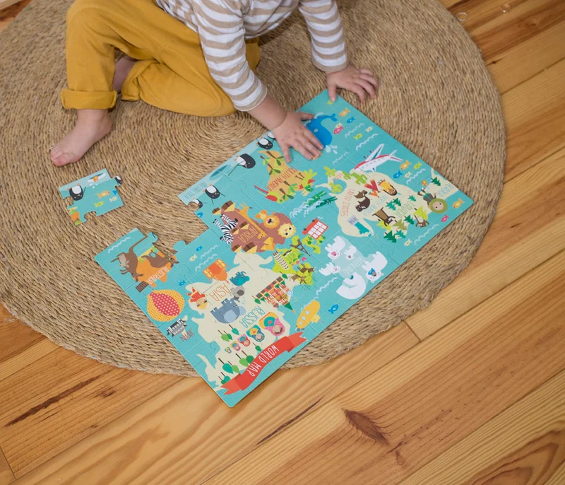 Puzzle XL – Weltkarte 3+