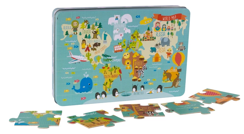 Puzzle XL – Weltkarte 3+