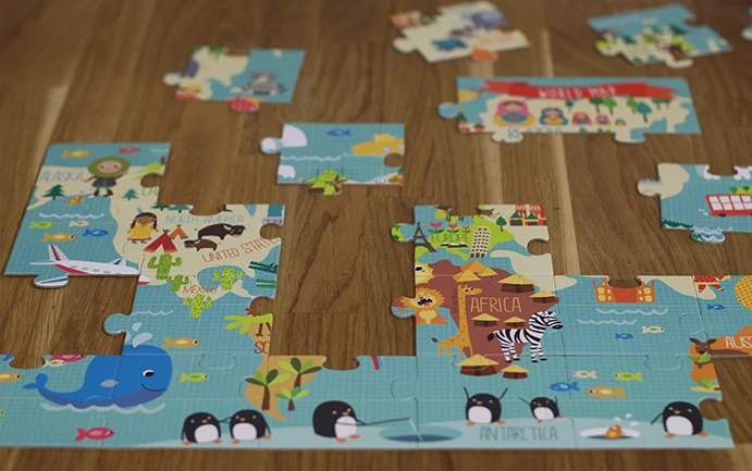Puzzle XL – Weltkarte 3+