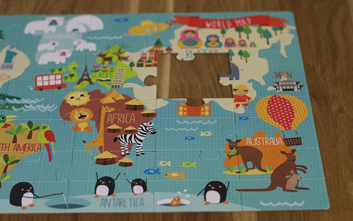 Puzzle XL – Weltkarte 3+