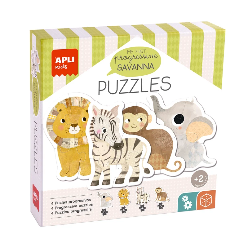 Progressive Puzzle My First – Savanne 2+