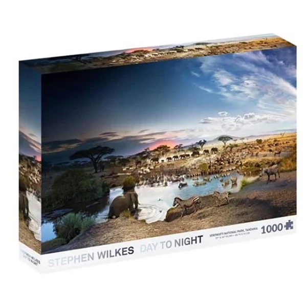 PFG Day to Night - Serengeti National Park, Stephen Wilkes (Usagé/Used - PUZZLES FOR GOOD)