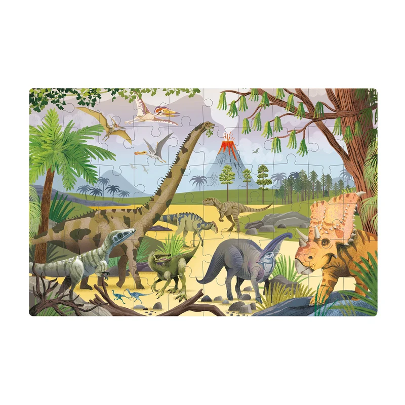 Im Dunkeln leuchtendes Puzzle – Dinosaurier 4+