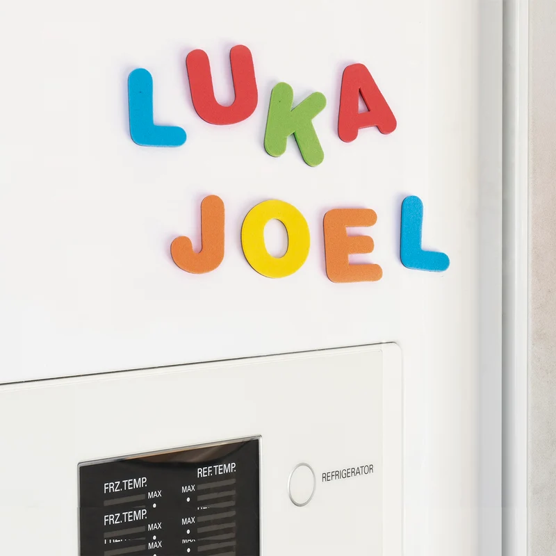 Magnete aus EVA-Schaumstoff – Buchstaben