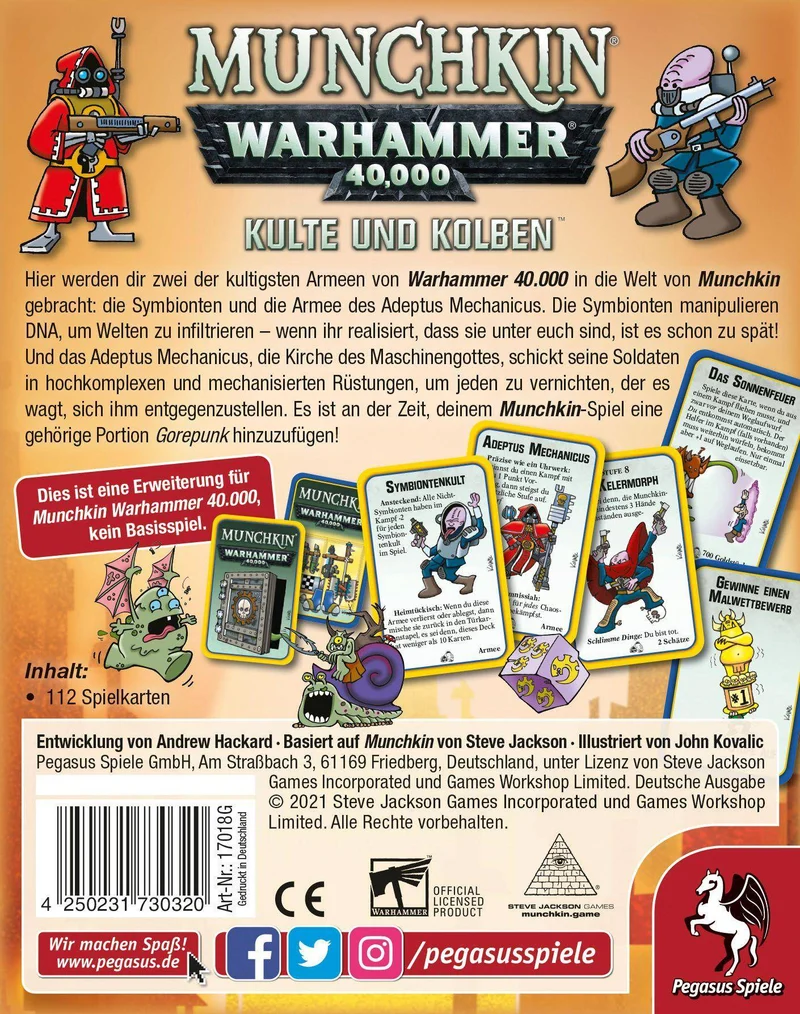 Munchkin Warhammer 40K: Kulte und Kolben [Erw.]