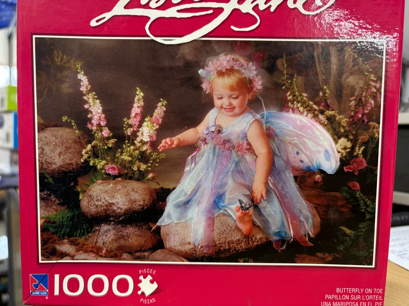 PFG Butterfly on Toe (1000pcs) (Usage/Used - PUZZLES FOR GOOD)