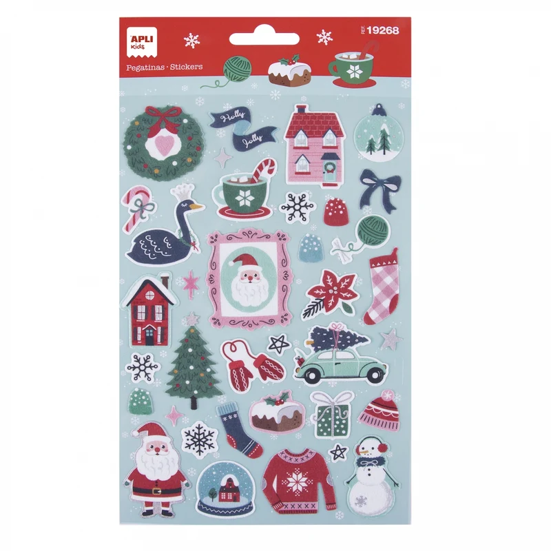 Weihnachtsaufkleber – Holly Jolly