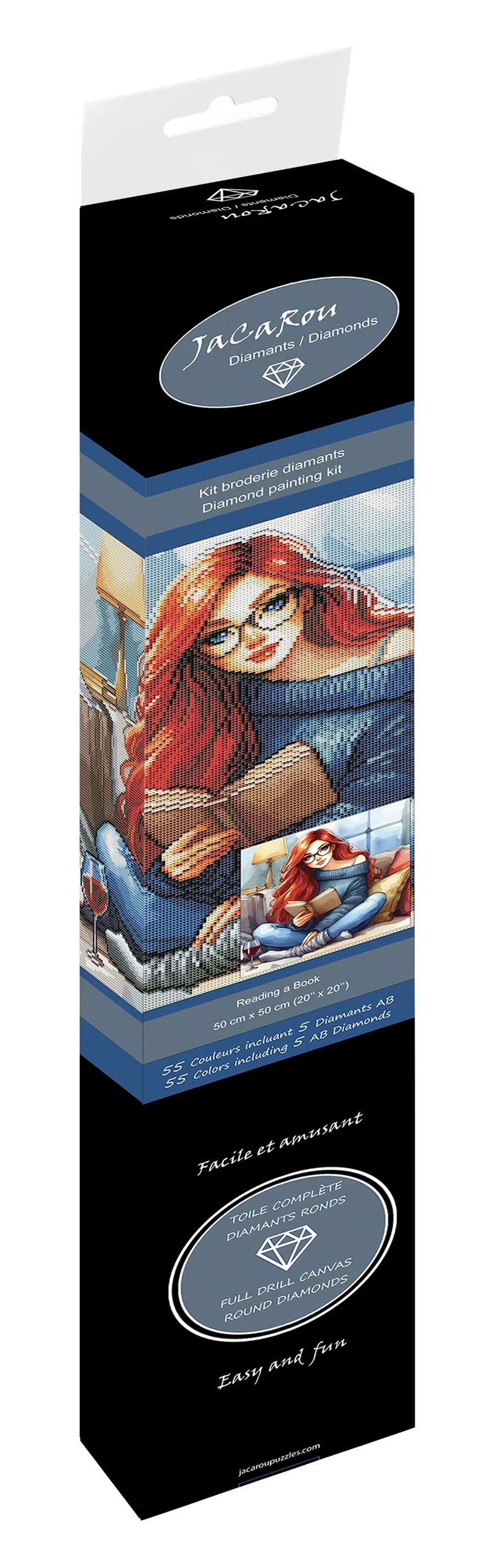 Diamond Painting - Reading a Book