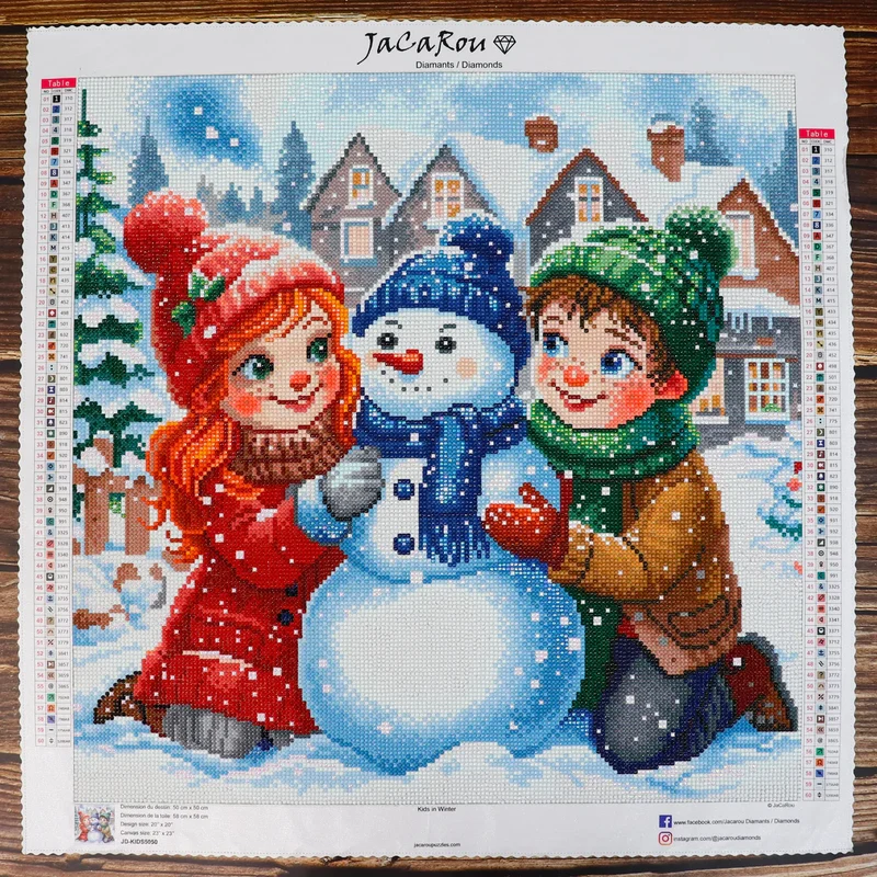 Diamond Painting - Kids in Winter