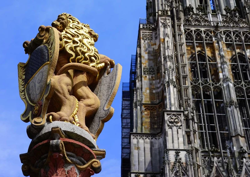 89393 Gebäude - Löwenstatue Puzzle